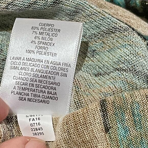 2 Different JM Collection Pullover Tops Womens Sz L Multicolor + Glitter R8A33 - Picture 14 of 16